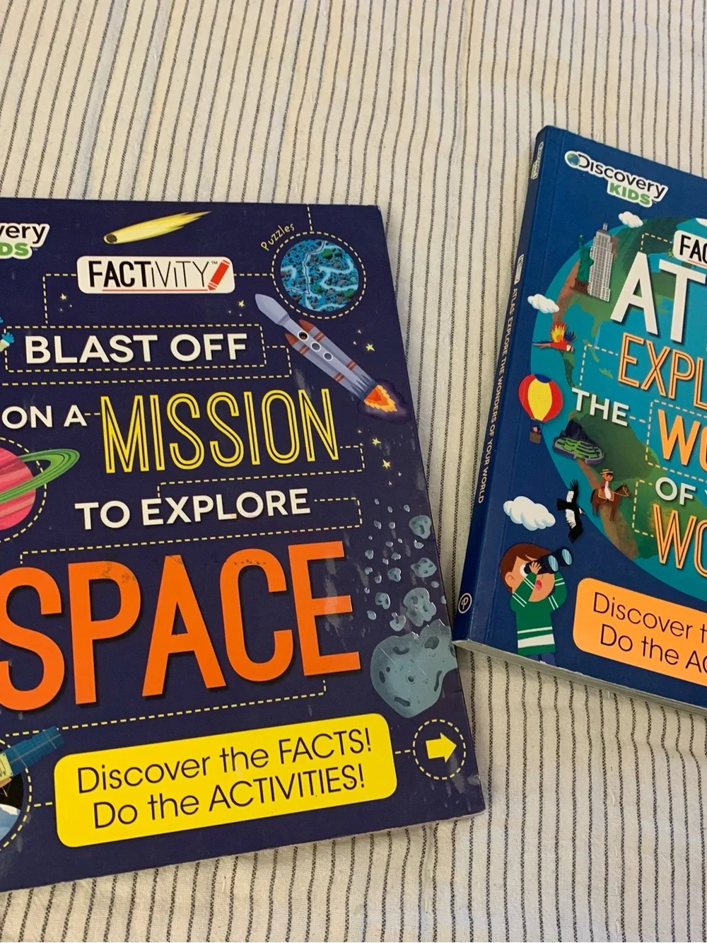 Set of 3 Discovery Kids Science Educational Activity Books